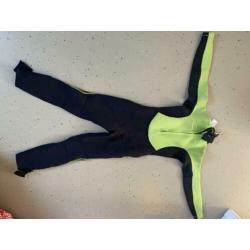 Wetsuit tribord groen maat 125-132 7-8 jaar