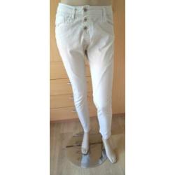 PLEASE beige baggy broek maat S[36]