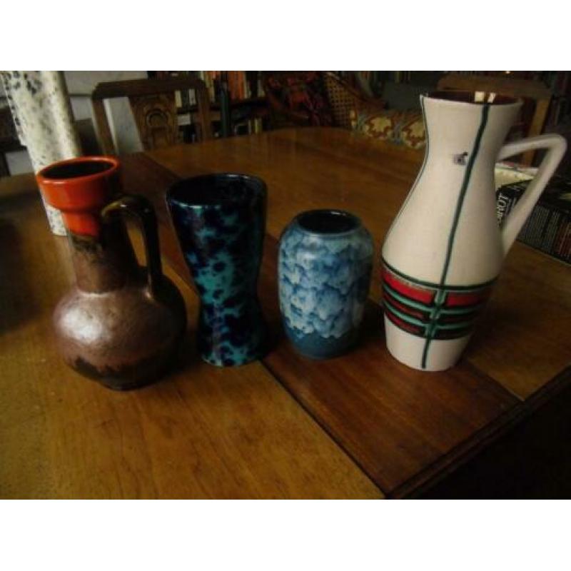 vintage retro seventies west german pottery vazen