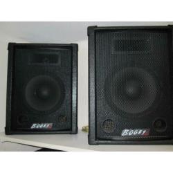 bogey speakerset met versterker ha-104 en speakersteunen