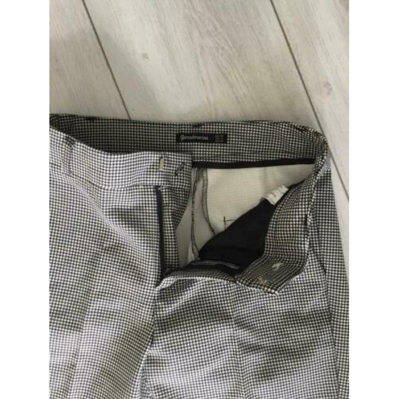 Zwart wit geblokte broek stradivarius