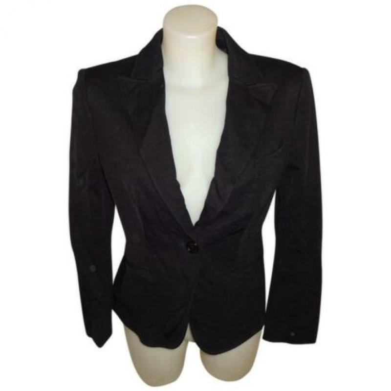 D4A Moschino CheapandChic zwarte gladde stretch blazer d38