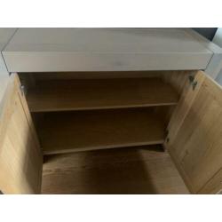 Mooie stevige greywash eiken dressoir