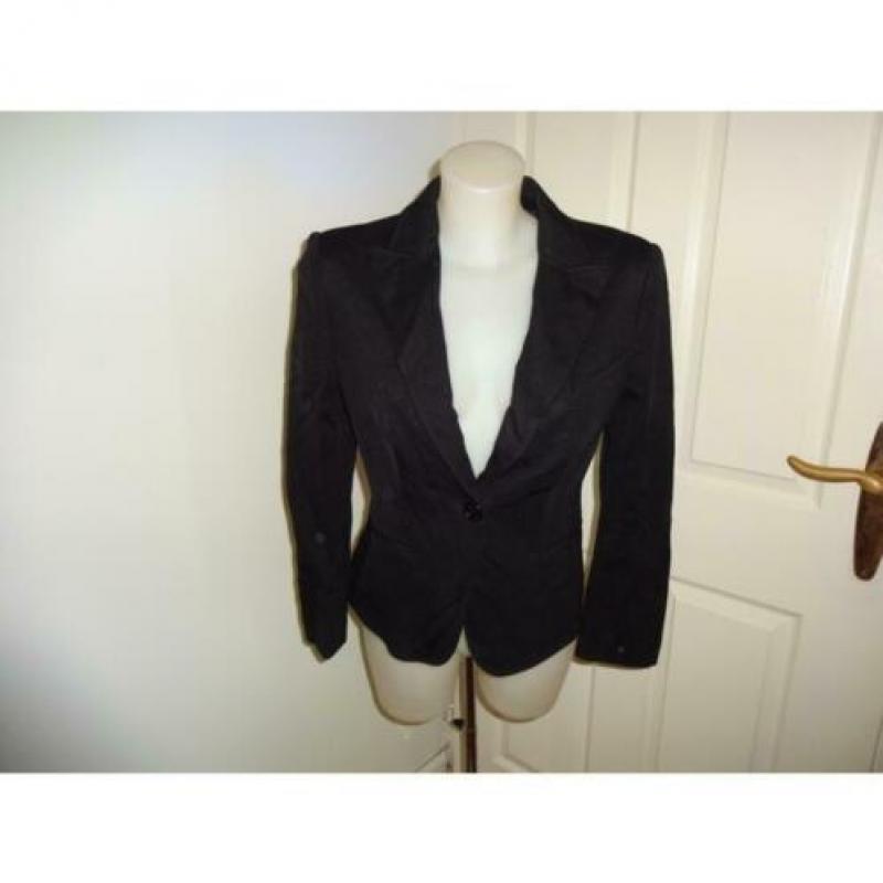 D4A Moschino CheapandChic zwarte gladde stretch blazer d38