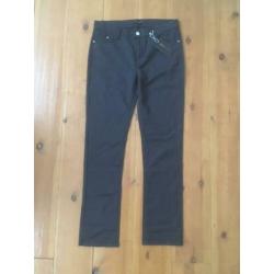 Lola & Liza nieuwe zwarte print jeans broek, maat 42 (= L)