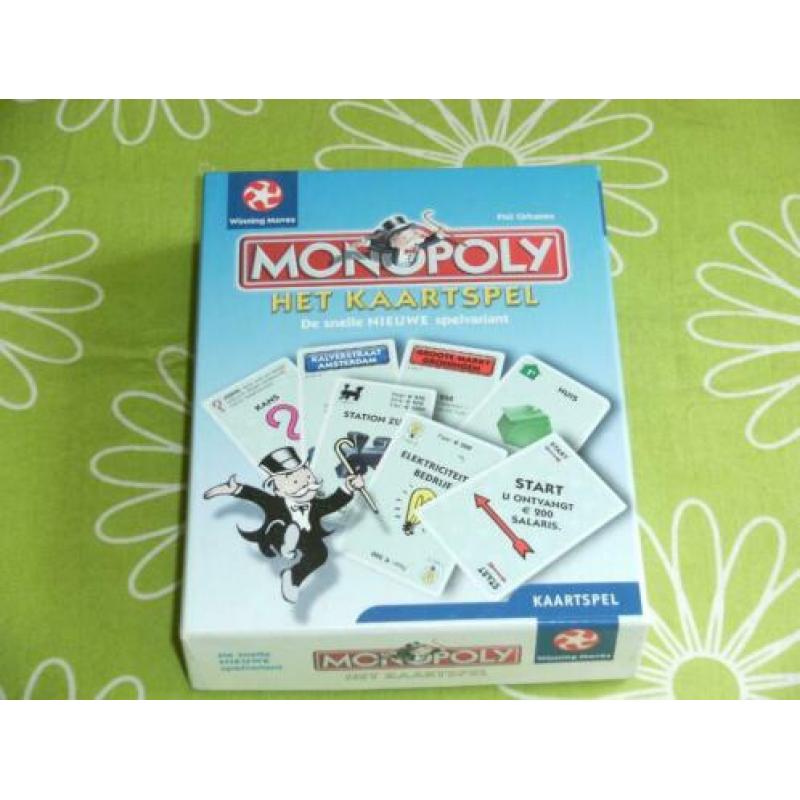 Monopoly "het kaartspel" De snelle en nieuwe spelvariant