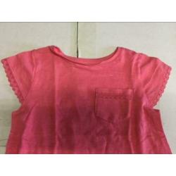 Nutmeg roze tshirt, maat: 116