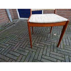 Nette Uldum Stoel ( teak Denemark Design Vintage Retro Deens