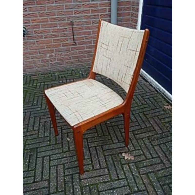 Nette Uldum Stoel ( teak Denemark Design Vintage Retro Deens