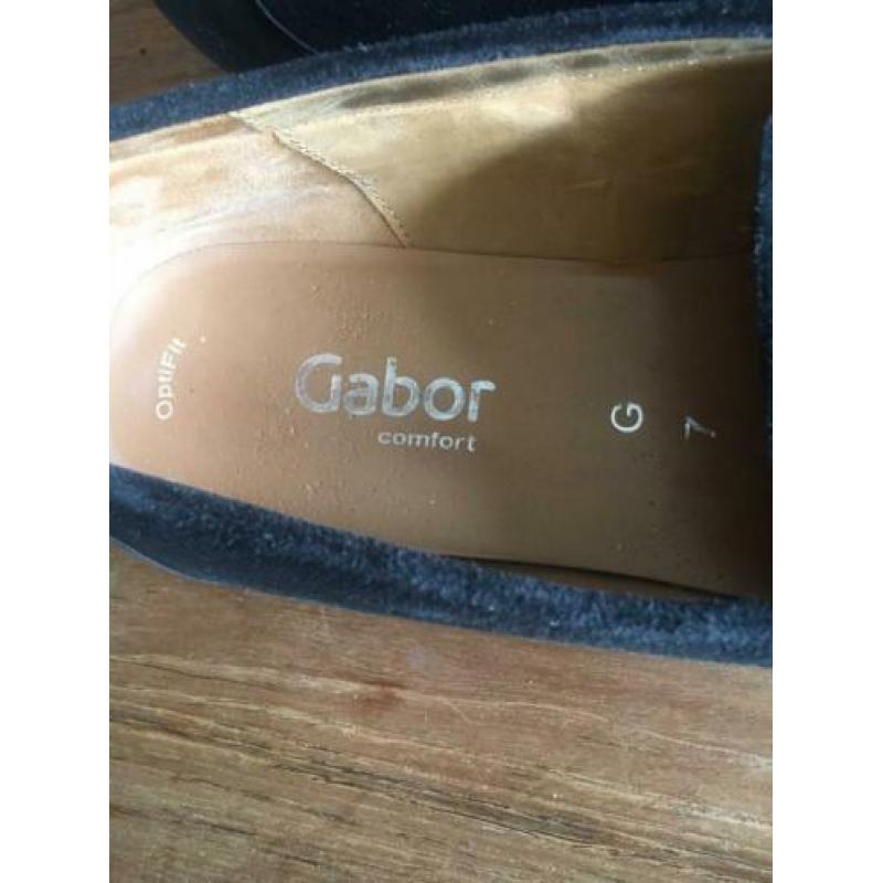 Gabor loafers instappers suede wijdte g maat 7 manfield