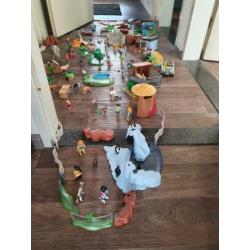 Groot Playmobil dierentuin set met vele extras