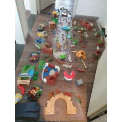 Groot Playmobil dierentuin set met vele extras