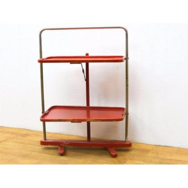 Retro etagere houten serveertafel 79322