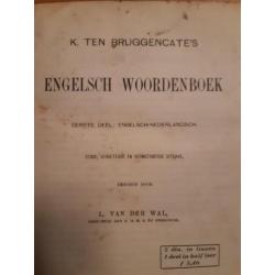 Oud woordenboek uit 1913. Engelsch.