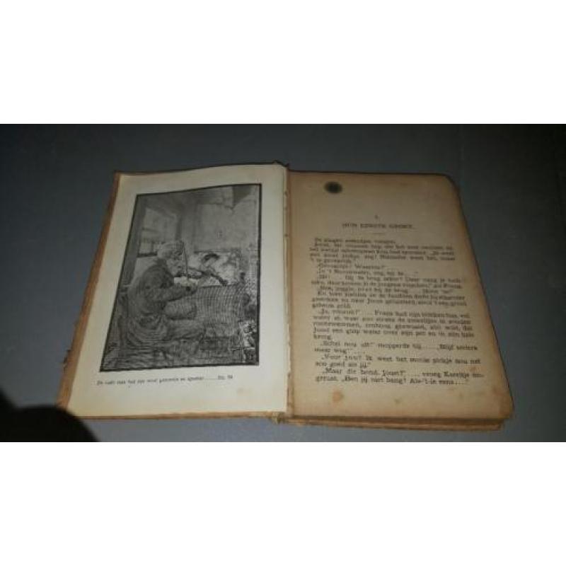 Antiek oud boek Peerke en z'n kameraden W.G. v/d Hulst 1919