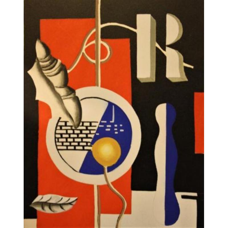 Fernand Leger Hand Gesigneerd ! "Le coquillage"