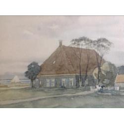 Aquarel/litho Ype Wenning