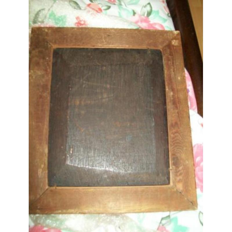 Oud paneel olieverf 18de eeuw 30x25 cm Pieneman ?