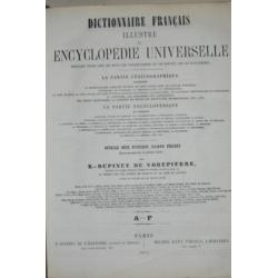 Franstalige encyclopedie in 2 delen natuur illustratie 1876