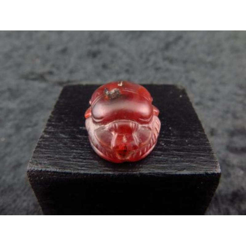 Egyptian very detailed carnelian scarab