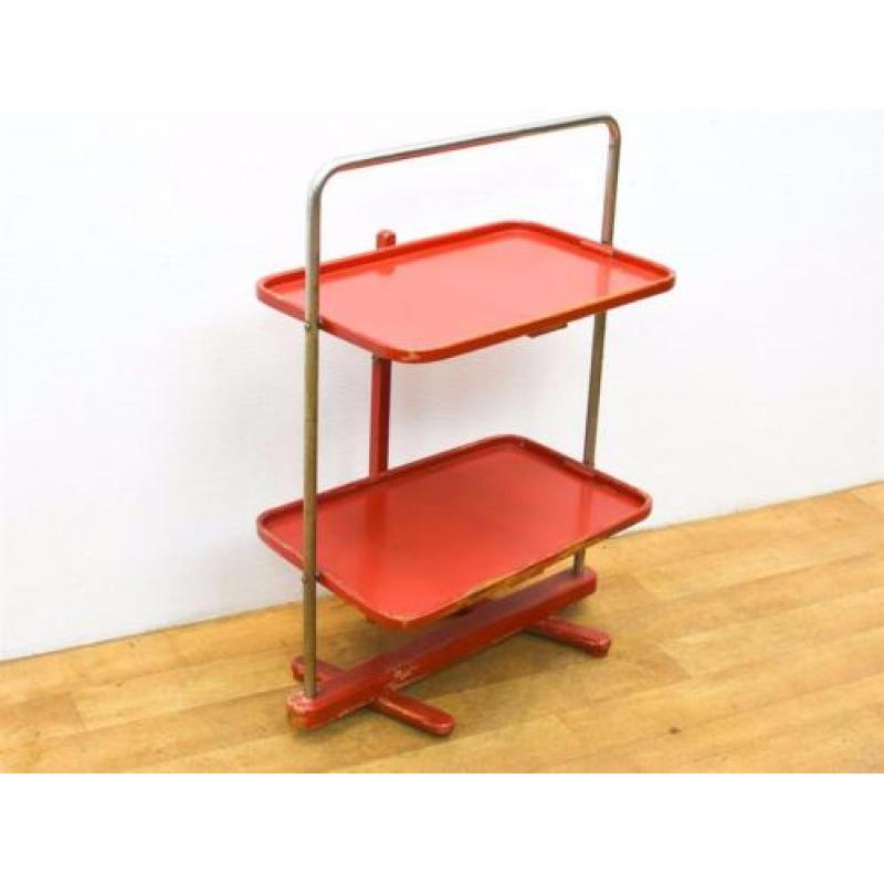 Retro etagere houten serveertafel 79322