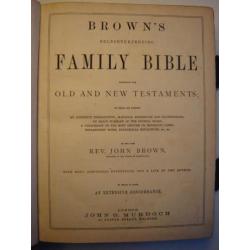 Brown's family Bible - ca. 1880