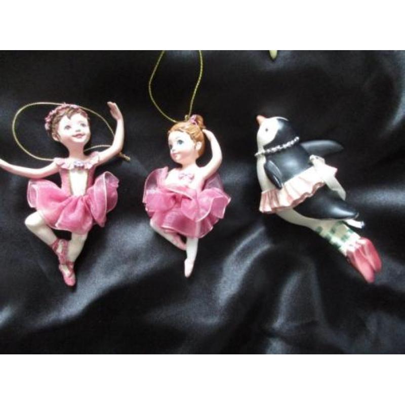 Kersthangers ballerina's partij lot 10 stuks