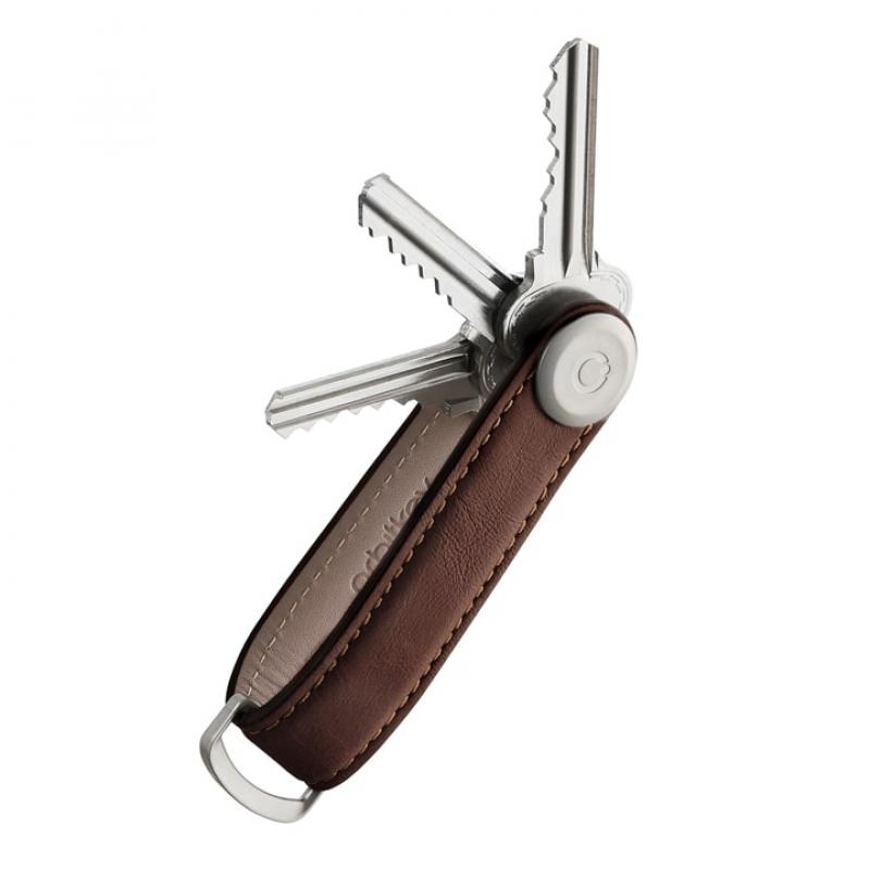 Orbitkey 2.0 Leather • Sleutelhanger • Espresso-Brown